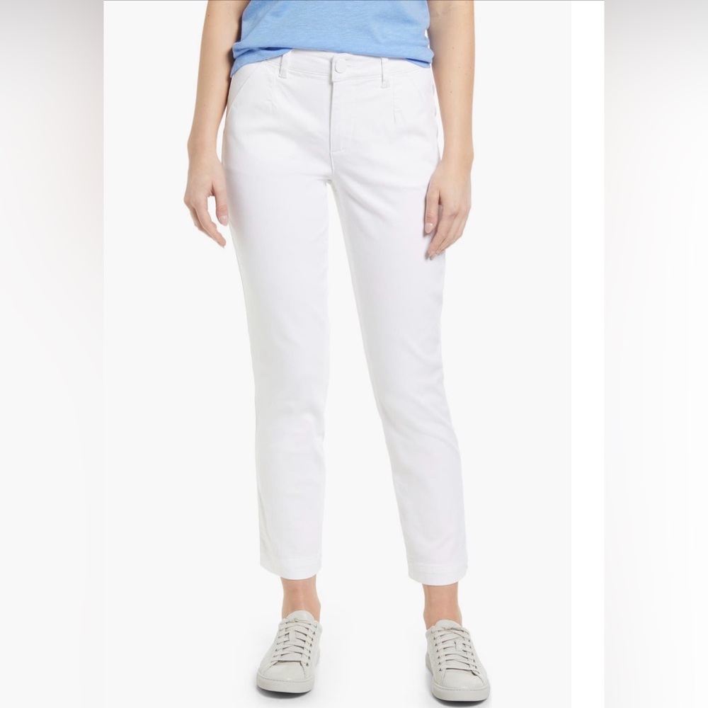 NWT Caslon from Nordstrom Stretch Cotton Chino Pants size 14 in White